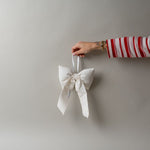 White Canvas Bow Decorative Objects Luxe B Co (Faire) Small