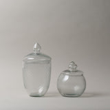 Hand Blown Glass Jar with Lid glass jar Creative Co-op (DYA)