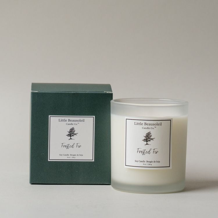 Little Beausoleil Soy Wax Holiday Candle Collection CHRISTMAS 2025 Little Beausoleil Candle Co. Frosted Fir