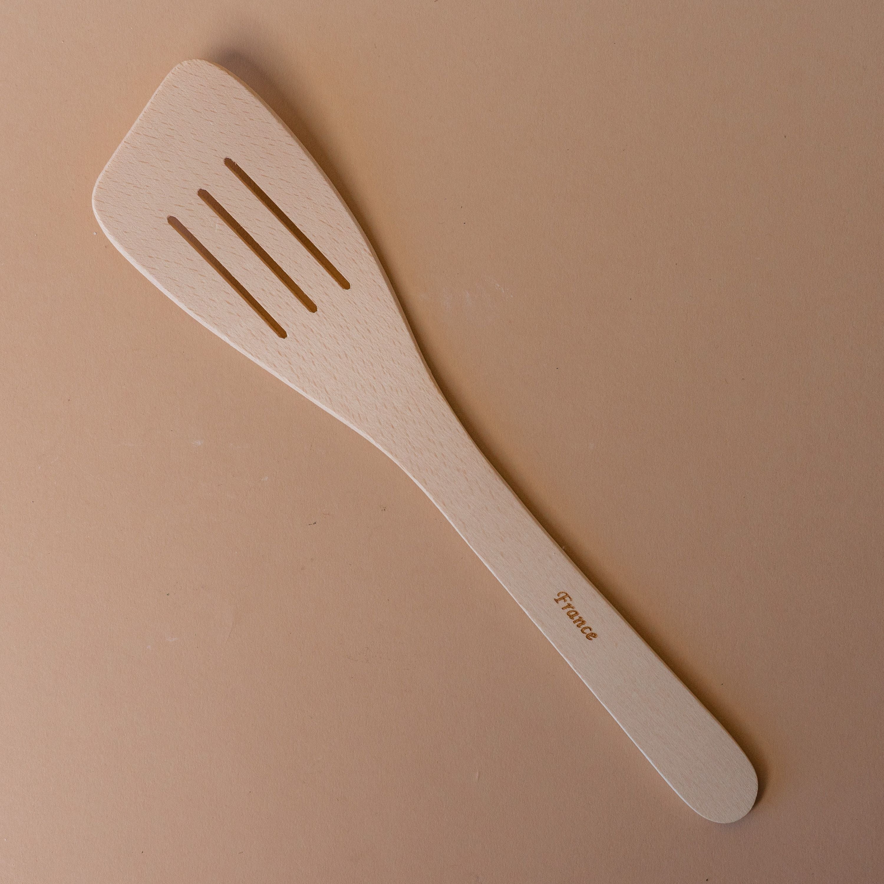 Slotted Beechwood Spatula wood spatula David Shaw