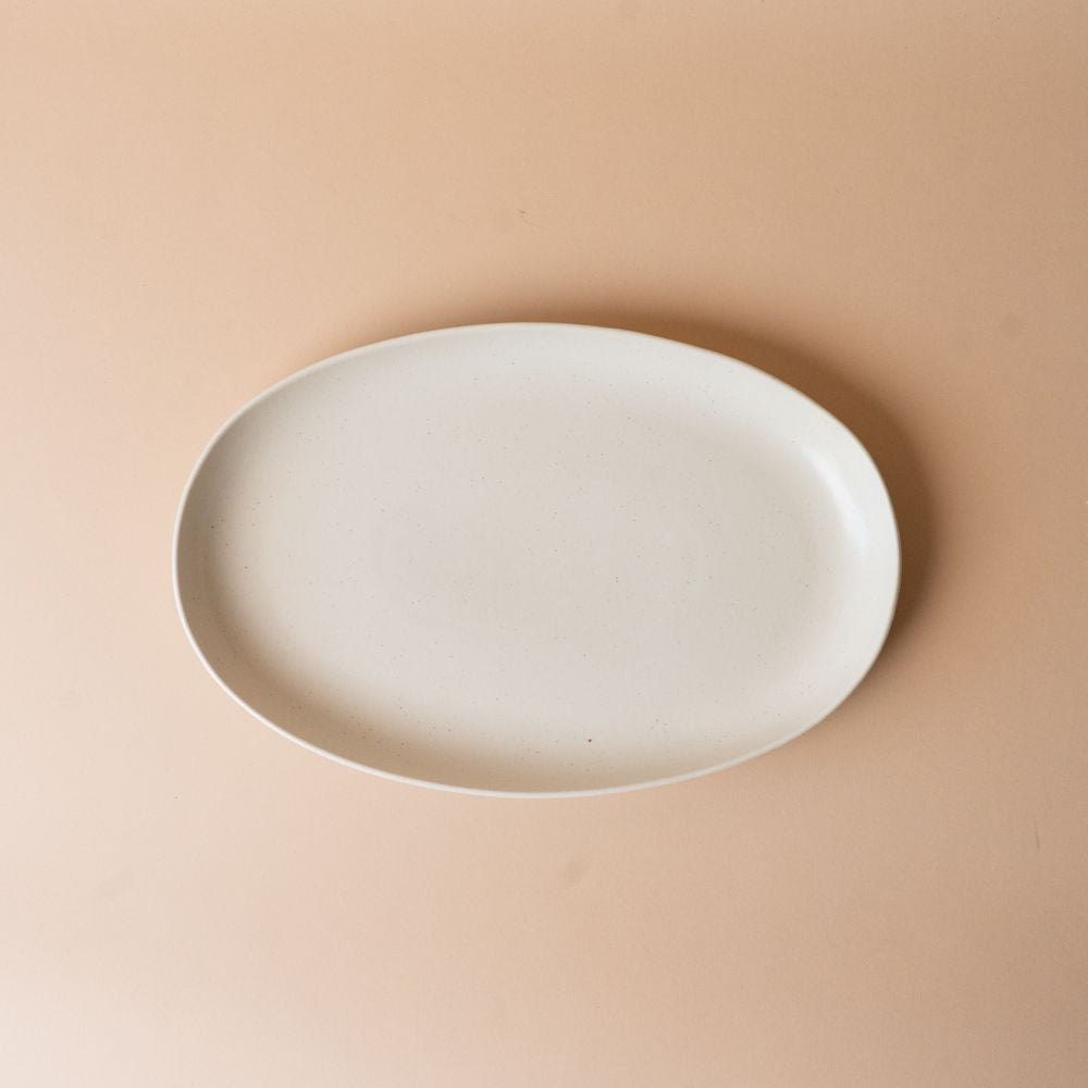 Ceramic Vanilla Plate plate David Shaw Serving Plate