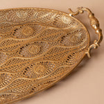 Oval Filigree Metal Tray tray Silver Tree Home & Holiday (Faire)