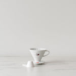 White Ceramic Coffee Dripper - Rug & Weave