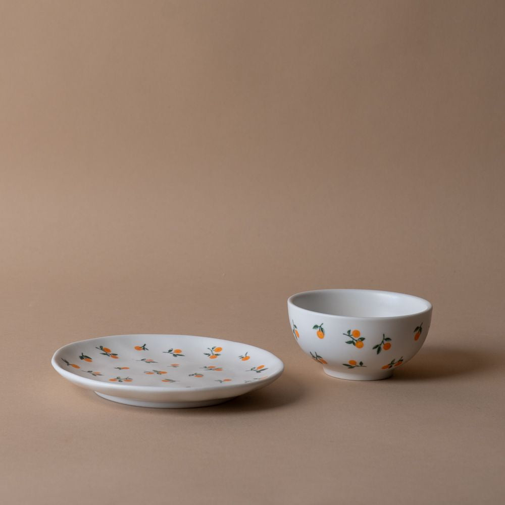 Tiny Oranges Appetizer Plate plate Abbott Collection