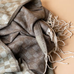 Jacquard Check Throw Blanket blanket Indaba