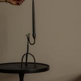 Single Arm Aged Iron Candle Holder