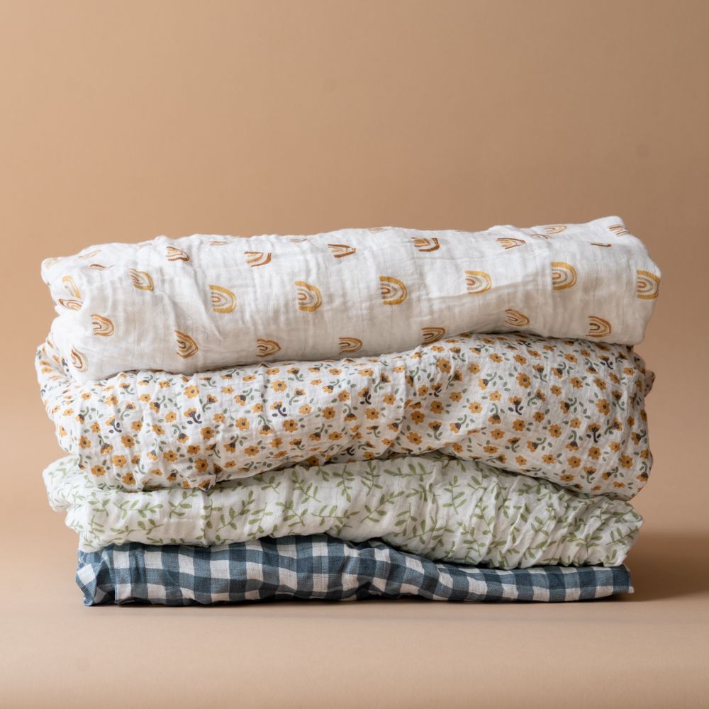 Cotton Crib Sheet FINNBIRD - crib sheet Lulujo (Faire)