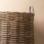 Round Rattan Basket with Handles basket Bacon Basketware (Faire)