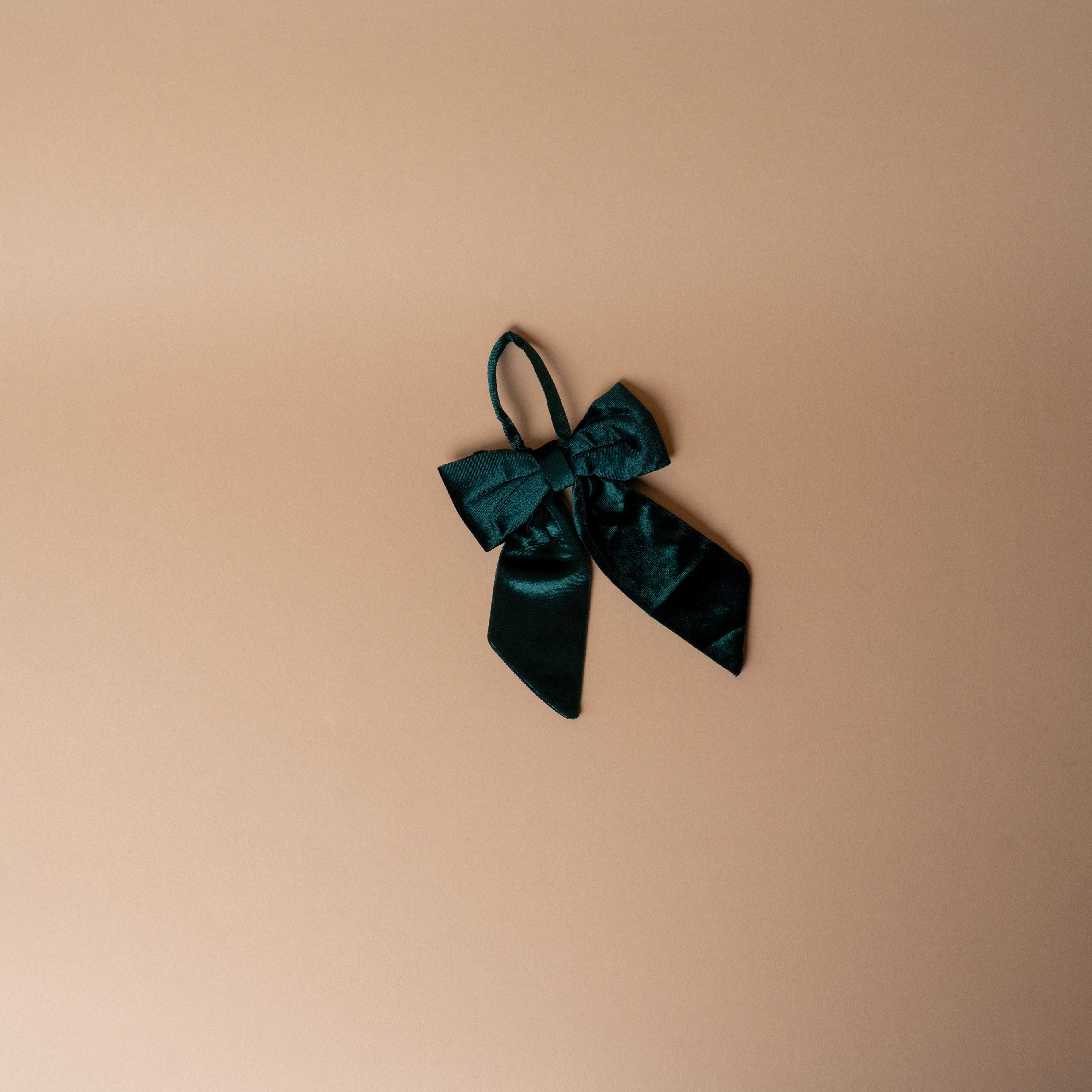 Green Velvet Bow – view 2