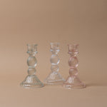 Reeded Glass Candle Holder candle holder Indaba