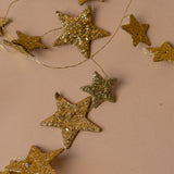 Paper Glitter Star Garland