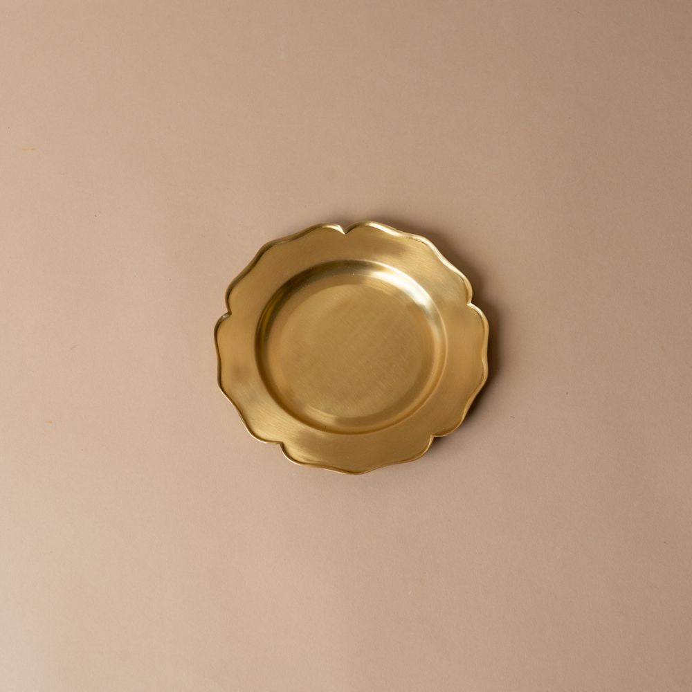 Handmade Brass Trinket Dish dish Fog Linen Work Medium
