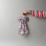 Burgundy Toile Bow Decorative Objects Luxe B Co (Faire) Medium