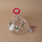 Hand Painted Floral Decanter glass decanter Creative Co-op (DYA)