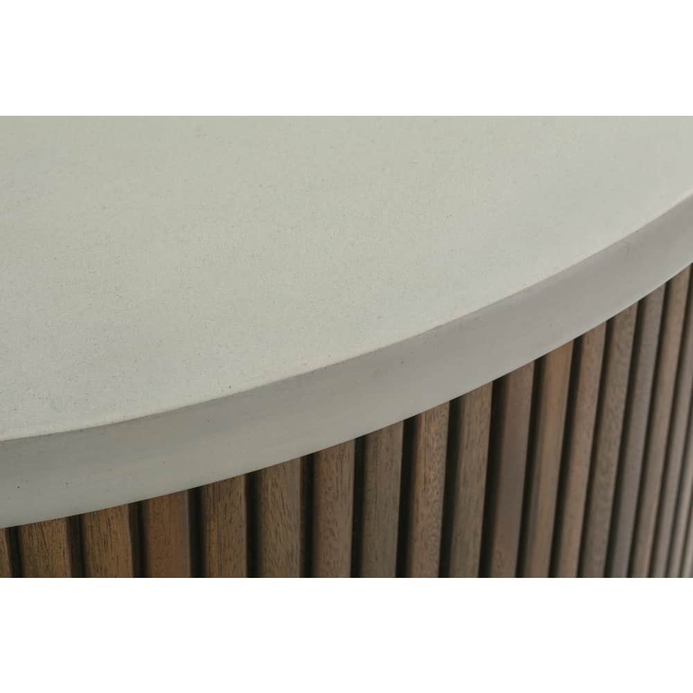 Kindred Fossil Coffee Table 4 - a - FURNITURE - Coffee Table - Round Rowe Furniture