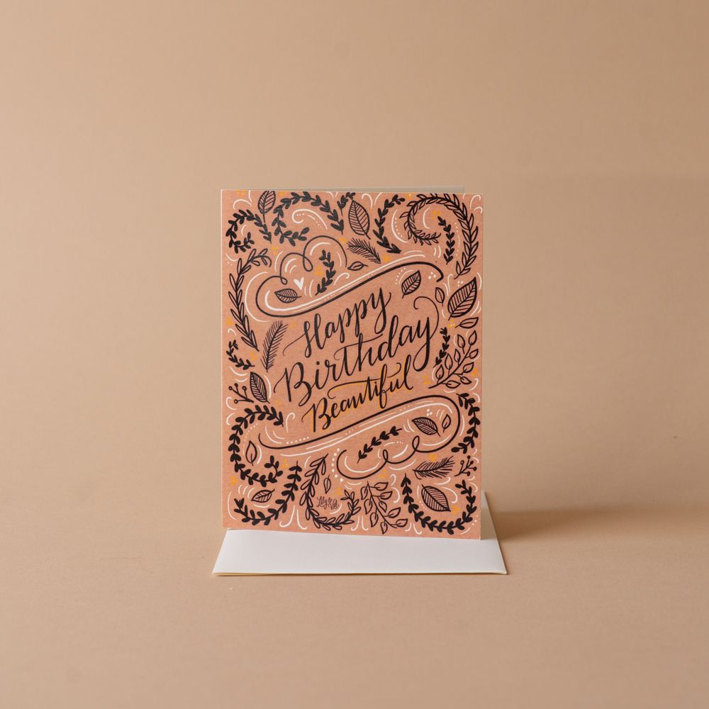 Happy Birthday Beautiful Card greeting card Inkwell Cards (Faire)