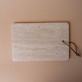 Travertine Cheese Board with Leather Tie cheese board Creative Co-op (DYA)