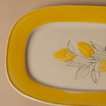 Stoneware Lemons Plate dish Creative Co-op (DYA)