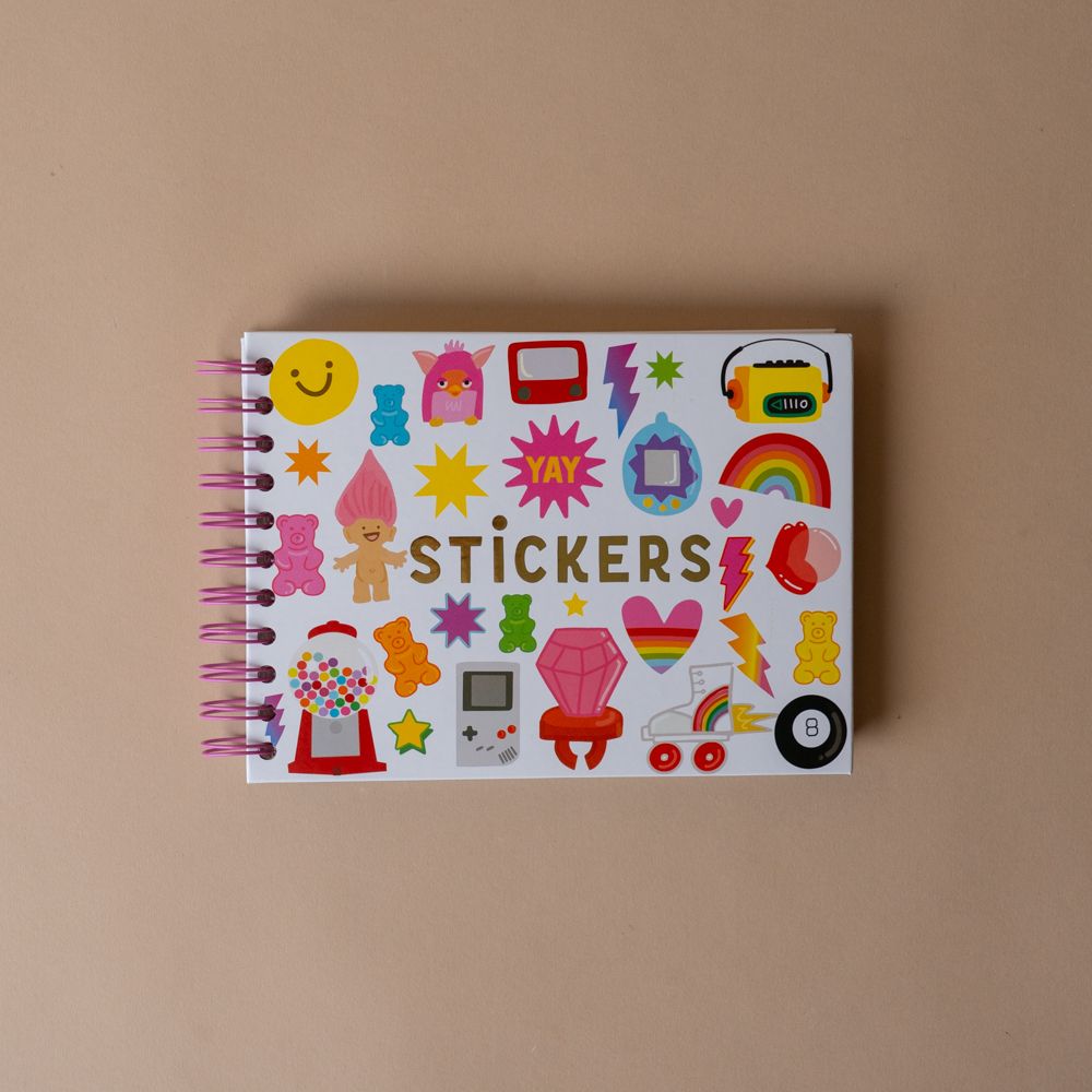 Hardcover Retro Sticker Book FINNBIRD - activity book The Penny Paper Co. (Faire)