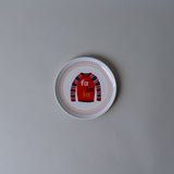 Holiday Sweater Stoneware Dish Set CHRISTMAS 2025 DANICA (Faire) Red Fa La La Sweater