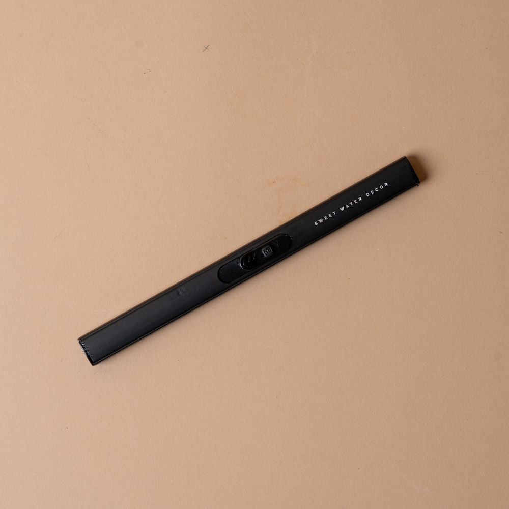 Rechargeable Electric Lighter lighter Sweet Water Decor (Faire) Black