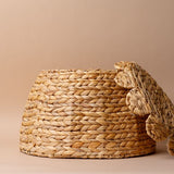 Hyacinth Basket with Scallop Lid