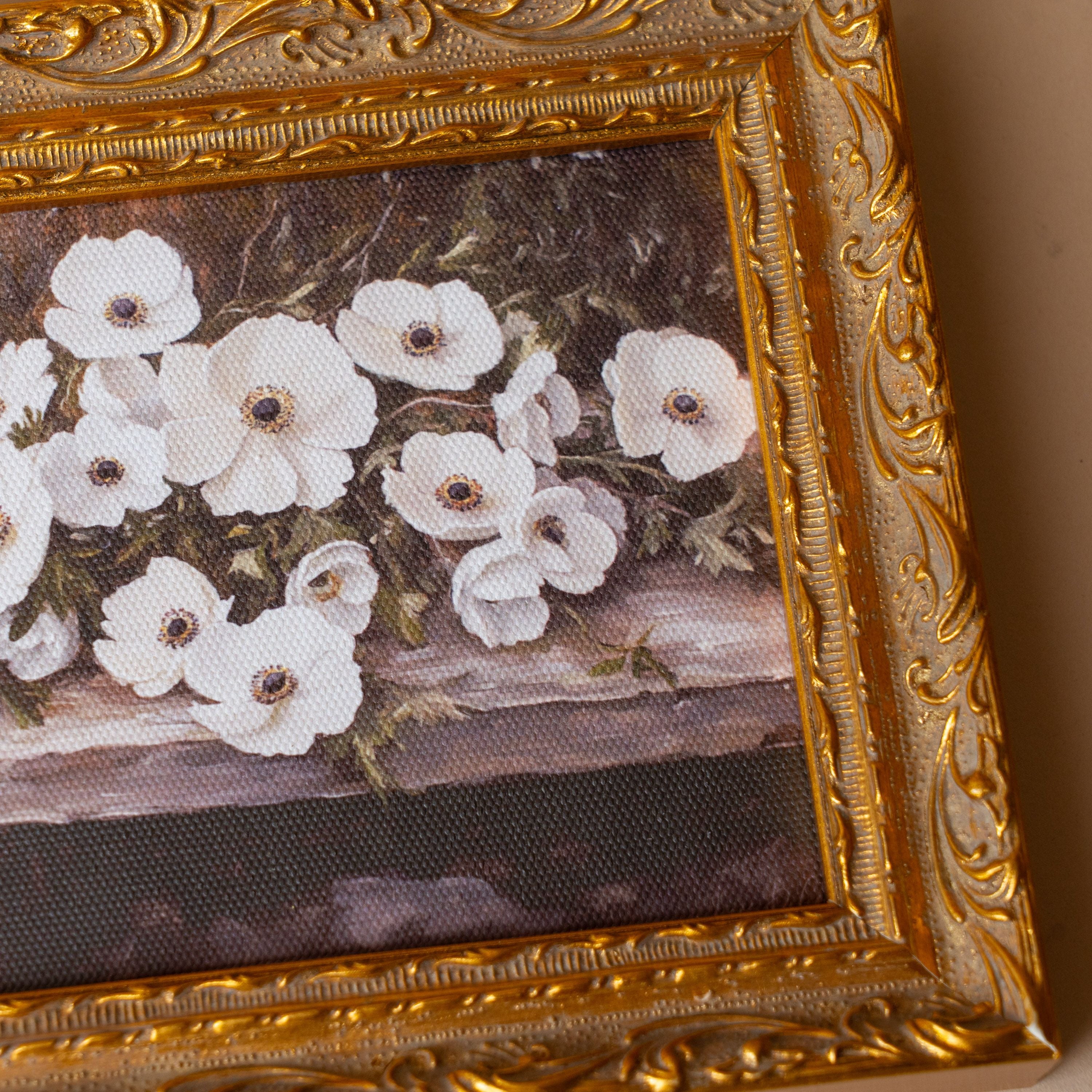 "Flower Stems" Framed Vintage Inspired Art Print ARTWORK - print Luxe B Co (Faire)