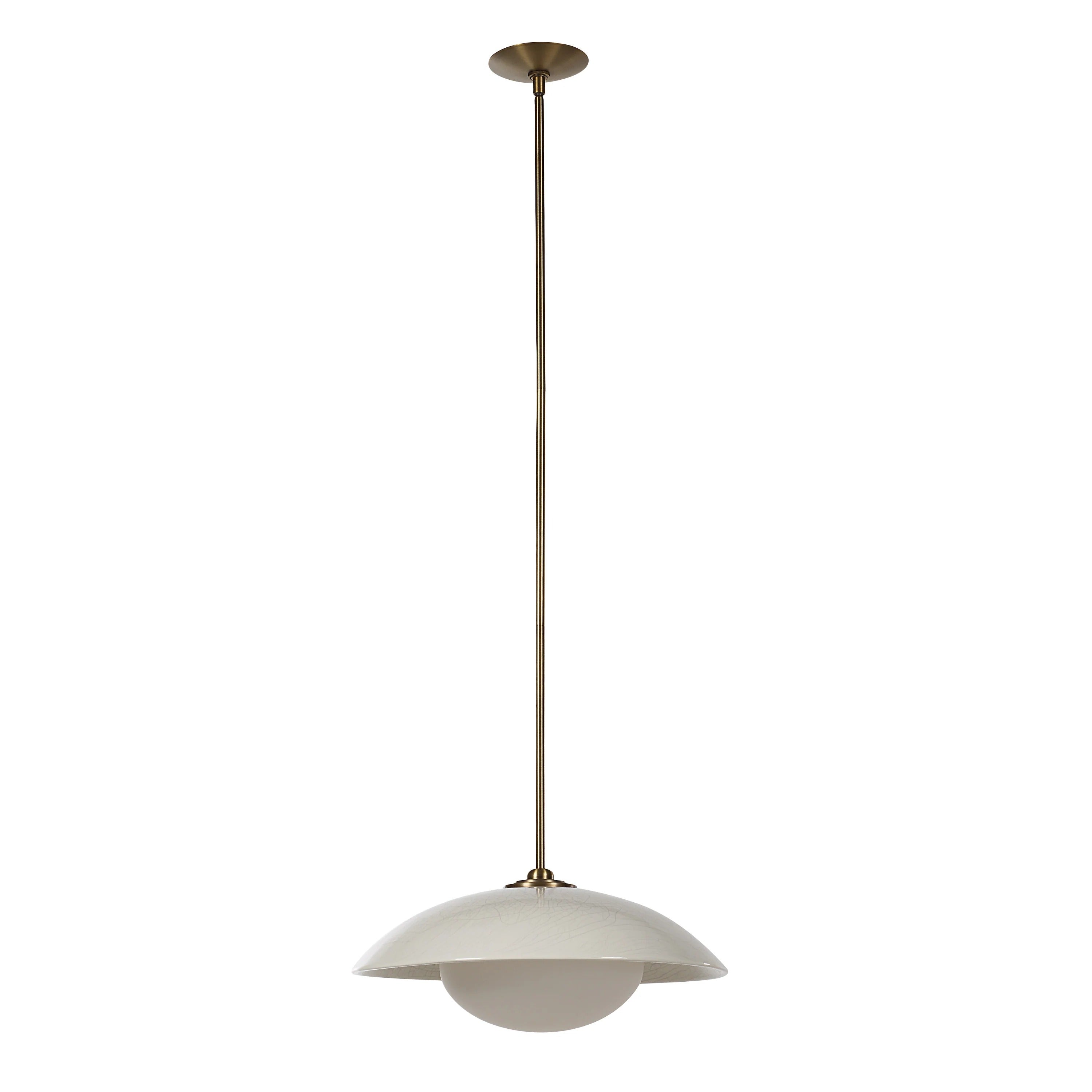 Ailith Pendant LIGHTING - Pendant Renwil Crackle Off-White