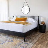 Irwin King Bed - Black - Rug & Weave