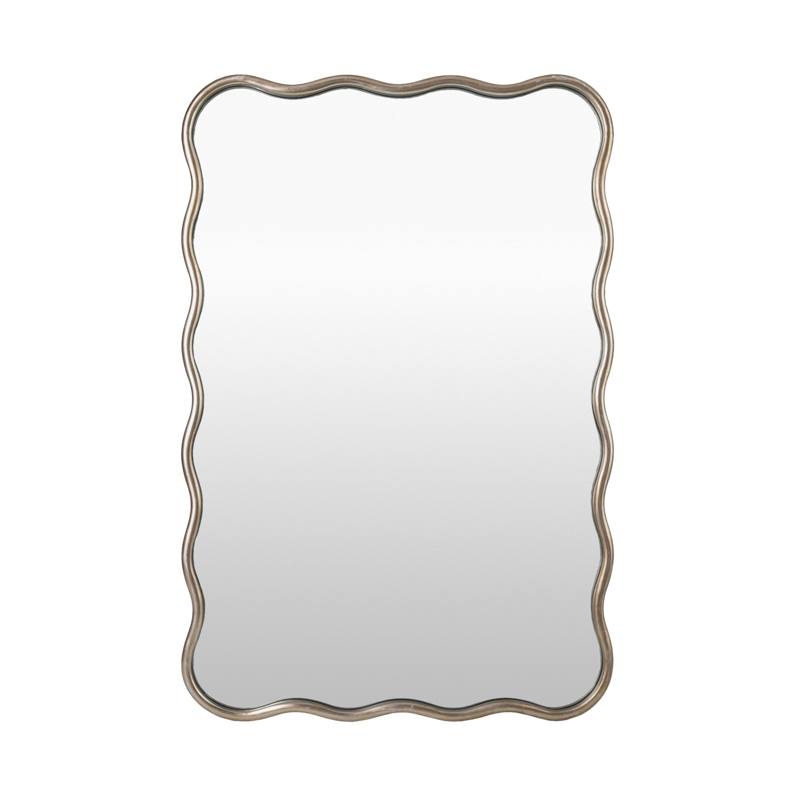 Ismenia Accent Mirror MIRROR - Accent Mirror Surya Antiqued Metallic - Silver