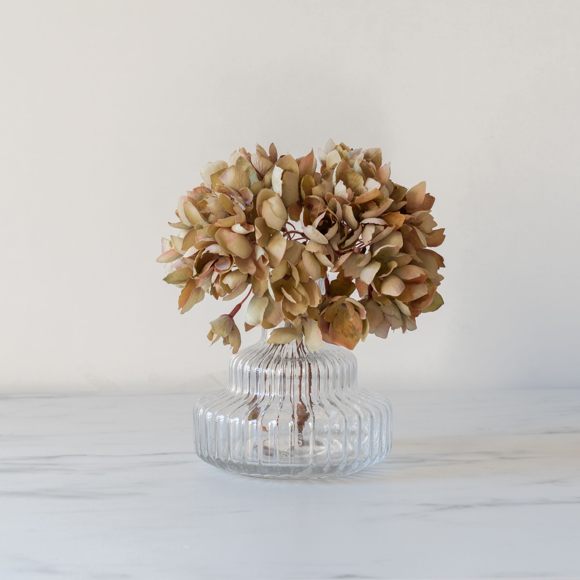 Layered Ribbed Glass Vase- Rug & Weave