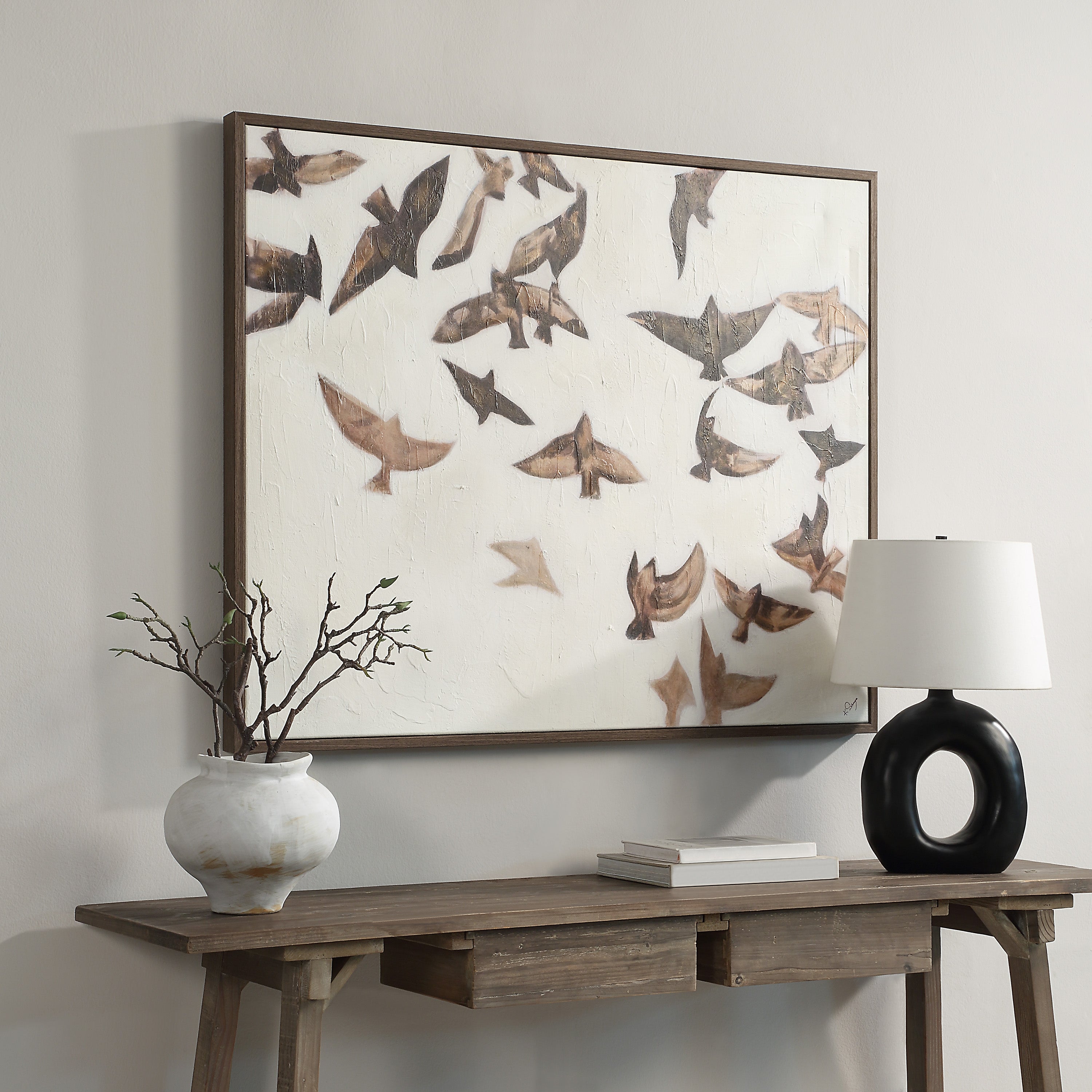IN STORE - "Flight" Framed Canvas ARTWORK - in store Renwil