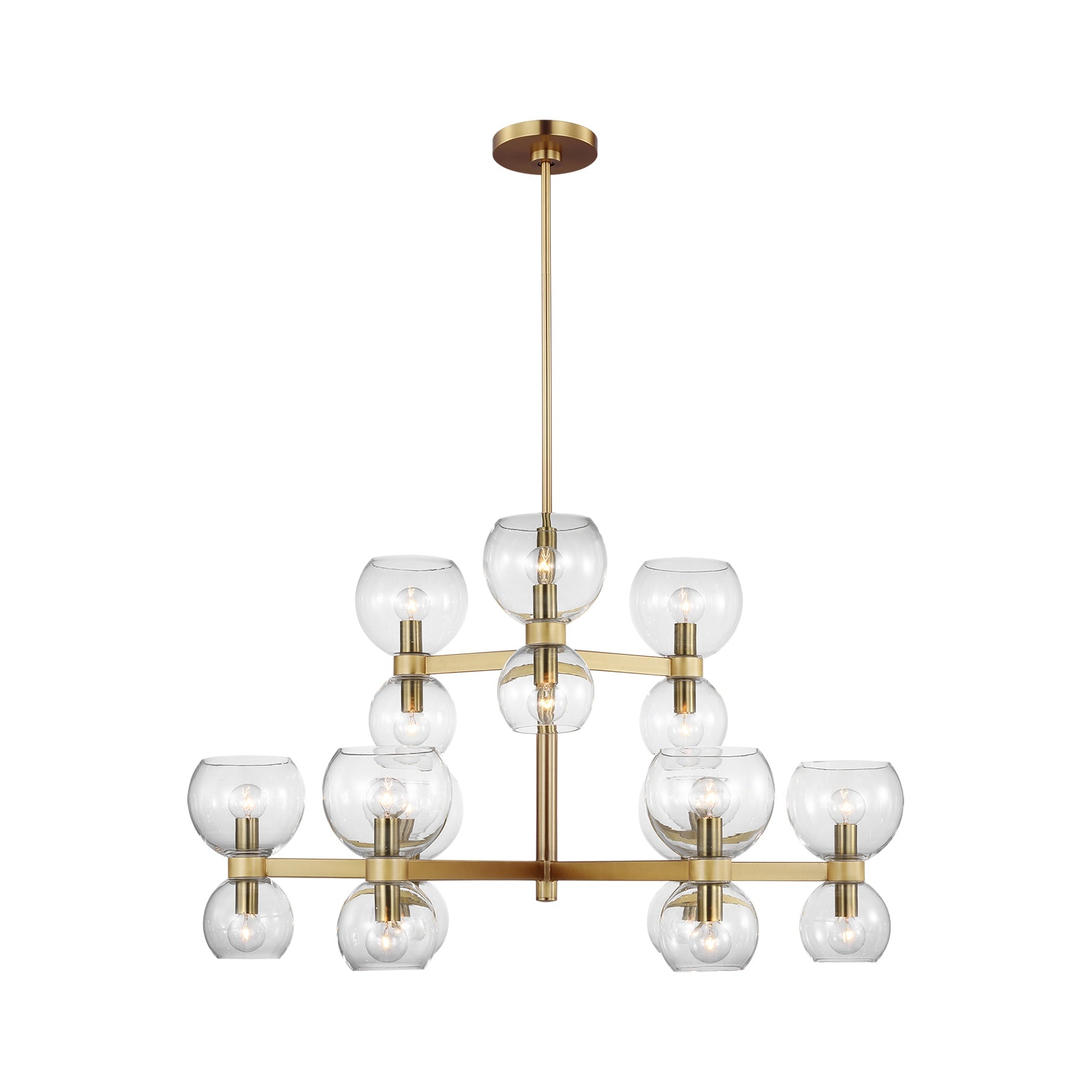 Londyn Medium Chandelier LIGHTING - chandelier Visual Comfort Clear Glass