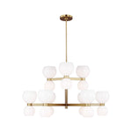 Londyn Medium Chandelier LIGHTING - chandelier Visual Comfort Milk White Glass
