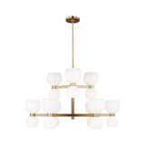 Londyn Medium Chandelier LIGHTING - chandelier Visual Comfort Milk White Glass