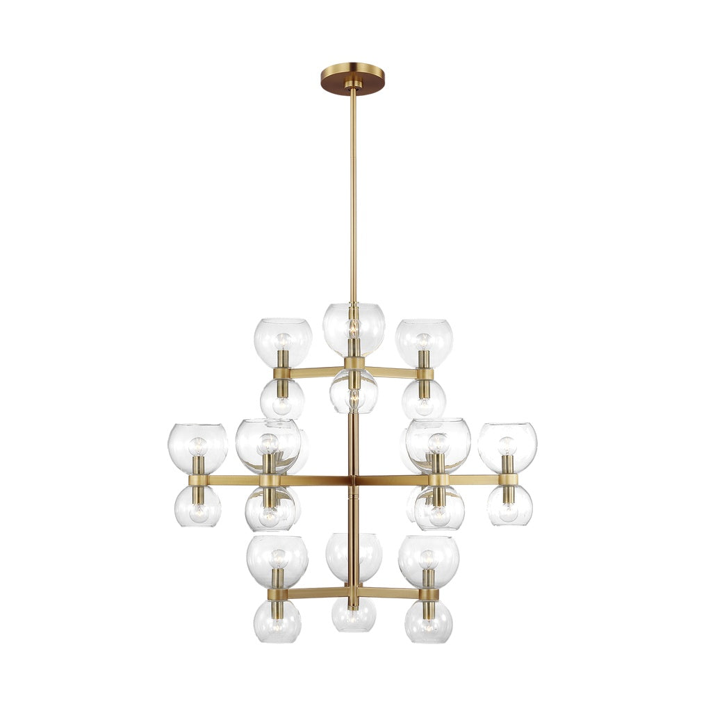 Londyn Large Chandelier LIGHTING - chandelier Visual Comfort - Studio Clear Glass