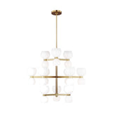 Londyn Large Chandelier LIGHTING - chandelier Visual Comfort Milk White Glass