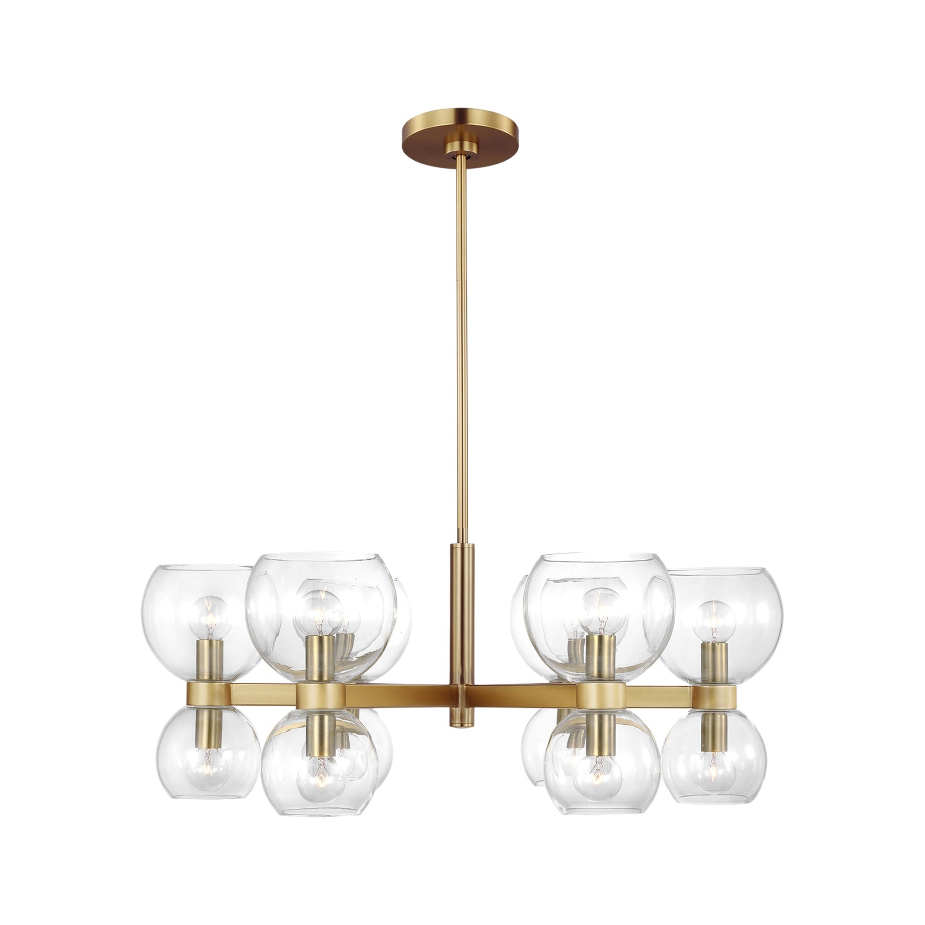 Londyn Small Chandelier LIGHTING - chandelier Visual Comfort - Studio Clear Glass