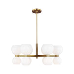 Londyn Small Chandelier LIGHTING - chandelier Visual Comfort Milk White Glass