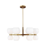 Londyn Small Chandelier LIGHTING - chandelier Visual Comfort Milk White Glass
