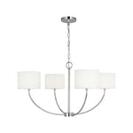Sawyer Small Chandelier LIGHTING - chandelier Visual Comfort Polished Nickel