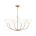 Sawyer Medium Chandelier LIGHTING - chandelier Visual Comfort Burnished Brass