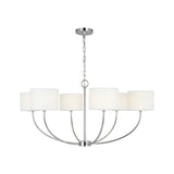 Sawyer Medium Chandelier LIGHTING - chandelier Visual Comfort Polished Nickel