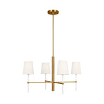 Monroe Small Chandelier LIGHTING - chandelier Visual Comfort Burnished Brass