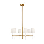 Monroe Medium Chandelier LIGHTING - chandelier Visual Comfort Burnished Brass