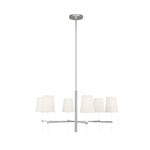 Monroe Medium Chandelier LIGHTING - chandelier Visual Comfort Polished Nickel