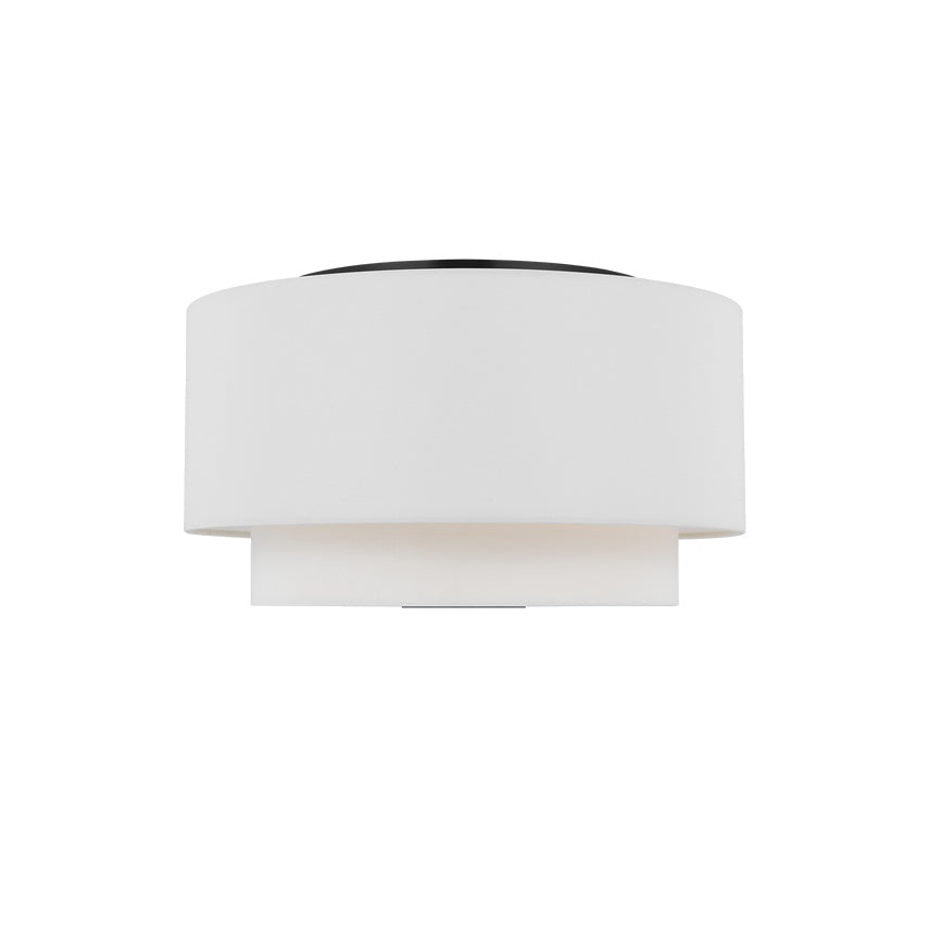Sawyer Flush Mount LIGHTING - ceiling fixture Visual Comfort - Studio Midnight Black