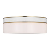 Monroe Large Flush Mount LIGHTING - ceiling fixture Visual Comfort - Studio Burnished Brass