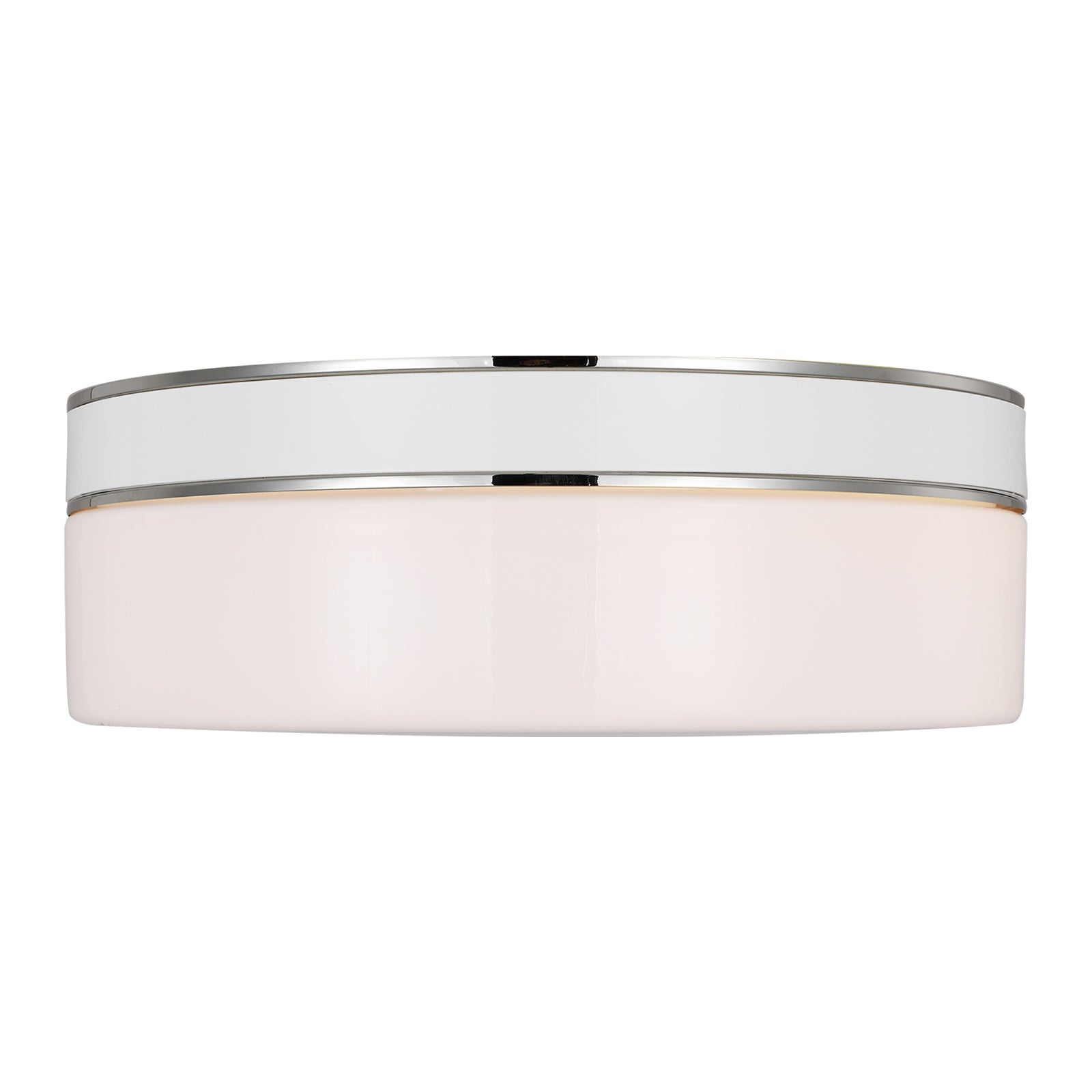Monroe Large Flush Mount LIGHTING - ceiling fixture Visual Comfort - Studio Polished Nickel