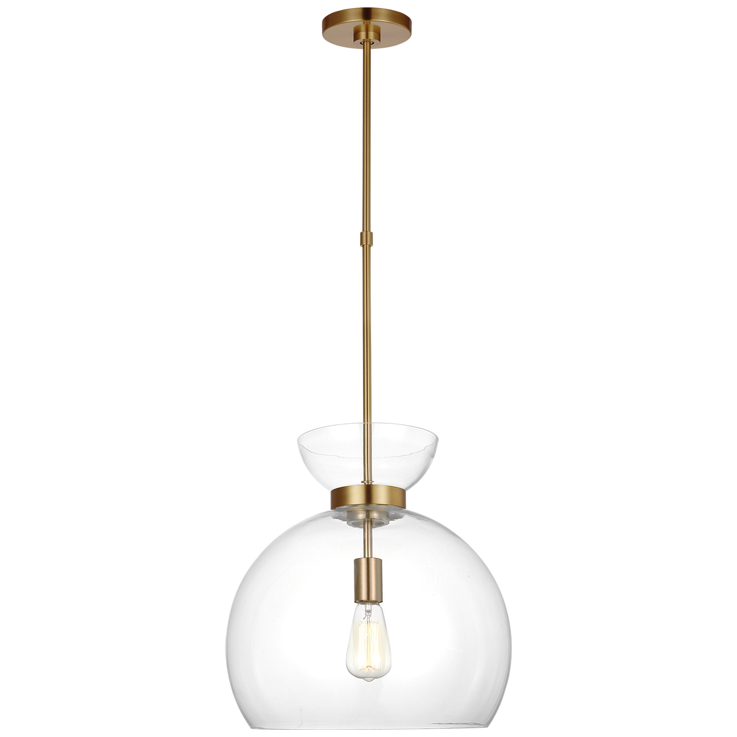 Londyn Round Pendant LIGHTING - pendant Visual Comfort Clear Glass